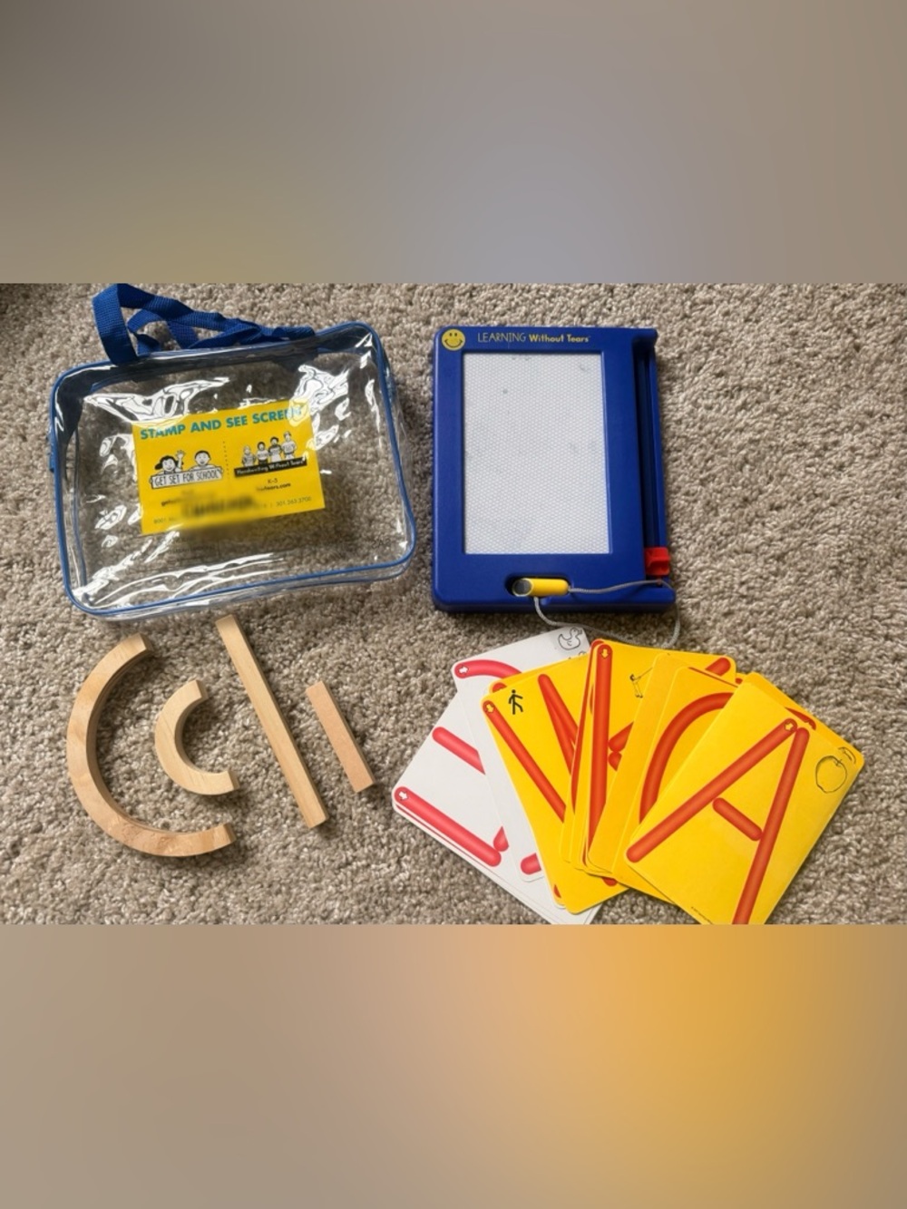 LEARNING Without Tears Stamp and See Screen Set Complete